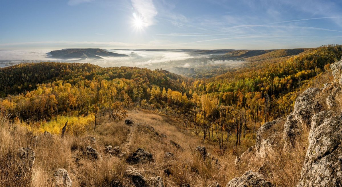 Стрельная гора Самарская область осенью