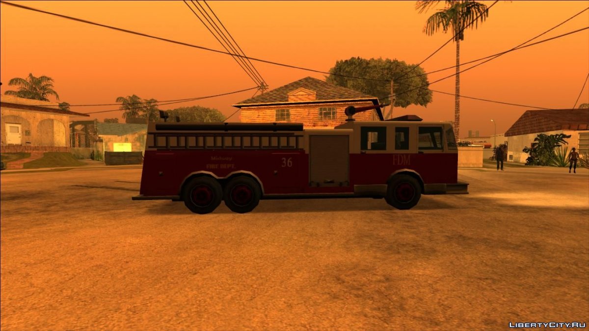 Пожарная машина в vice City