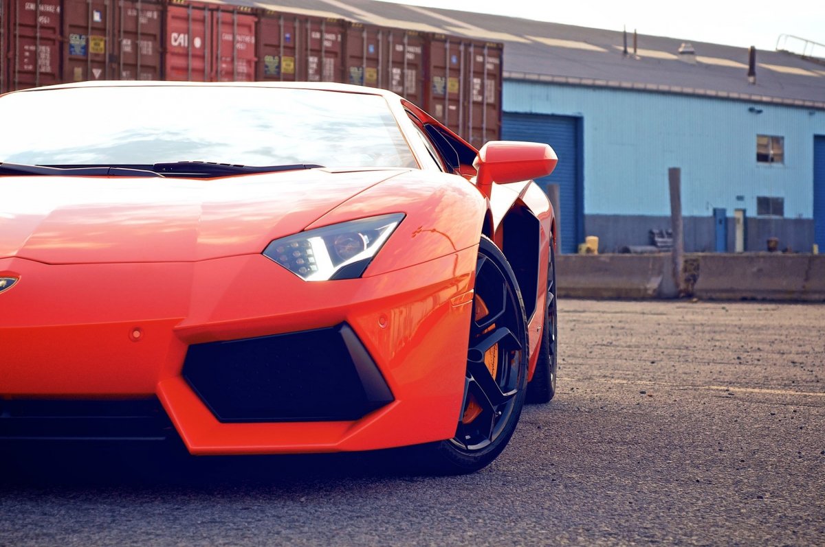 Lamborghini Aventador lp700 красный