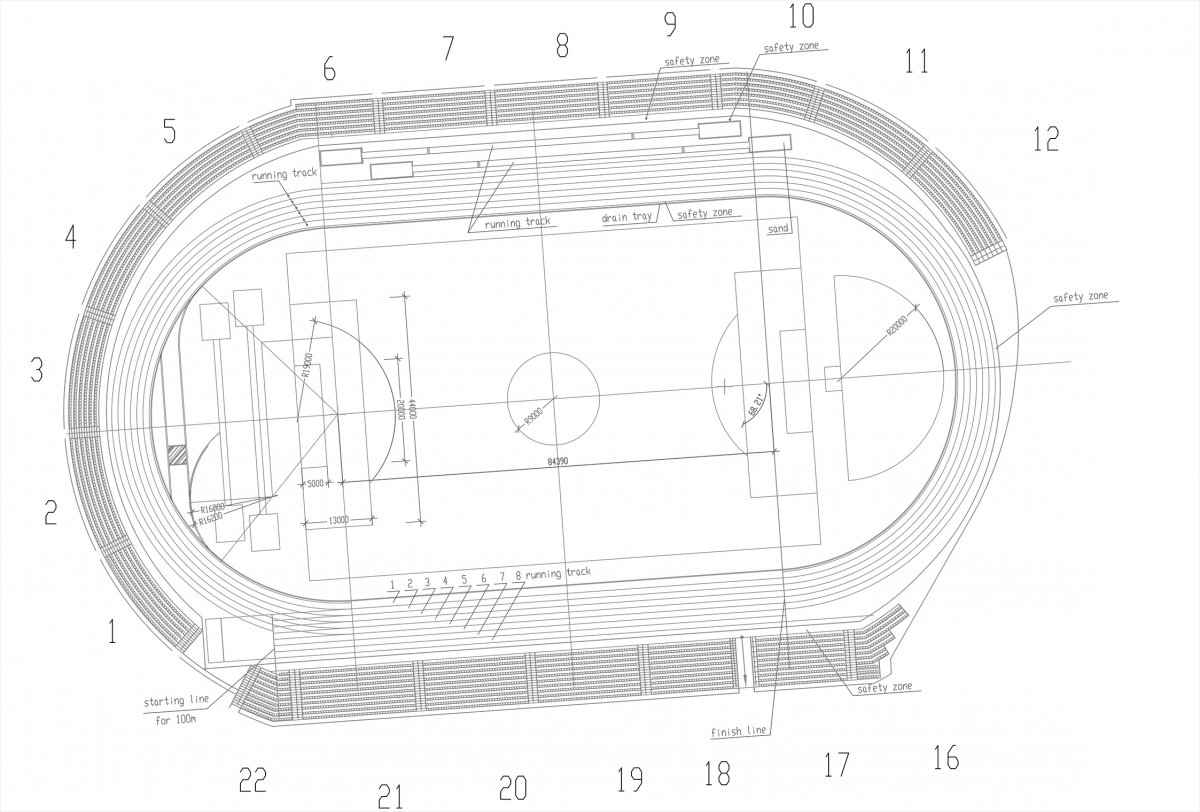 Стадион 3d модель