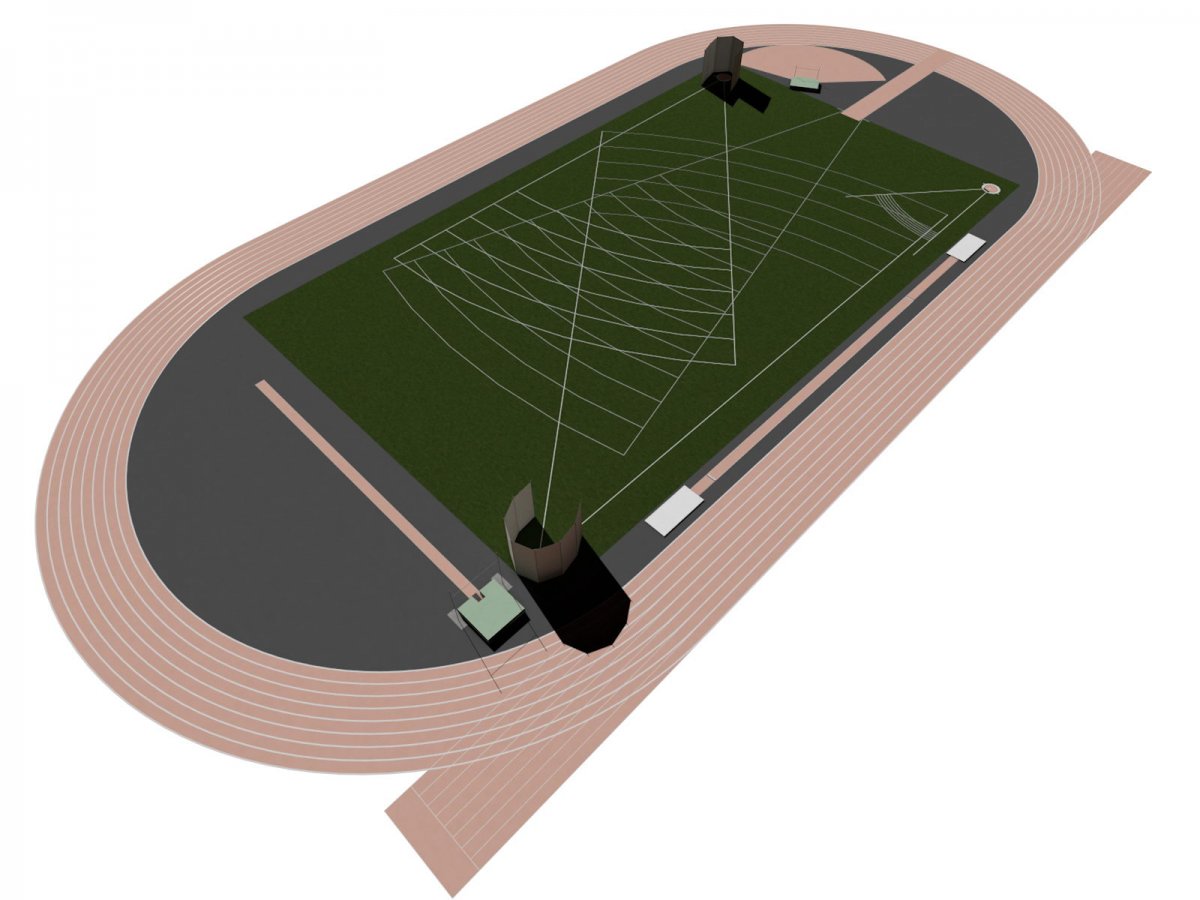 Архикад проект легкоатлетический стадион