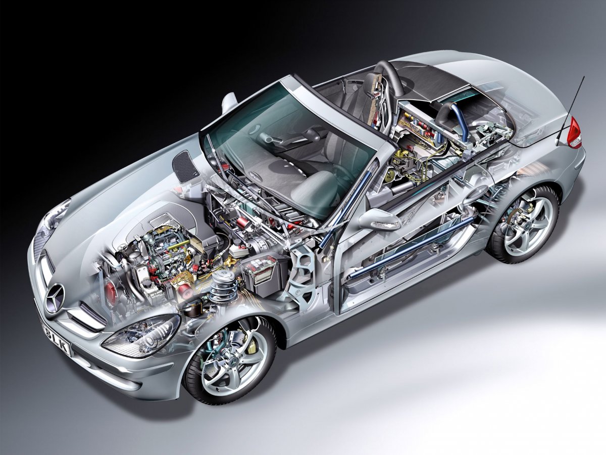 Конструкция машины Mercedes c180