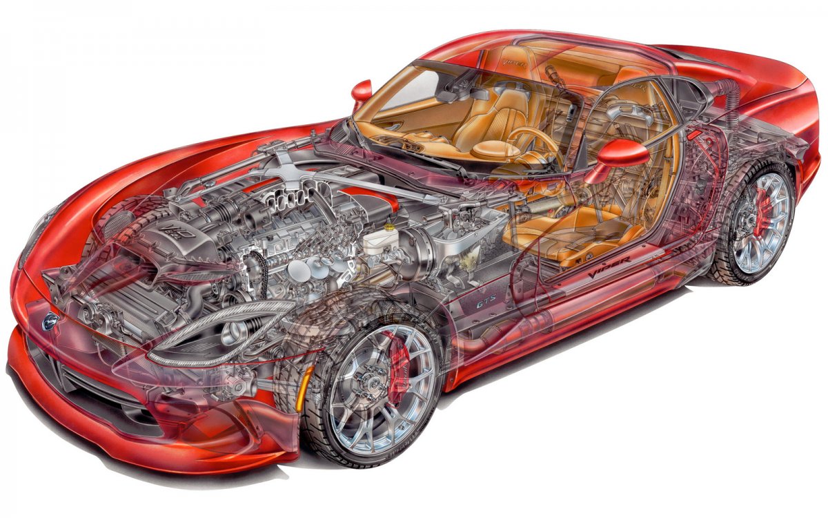 Lamborghini Diablo двигатель