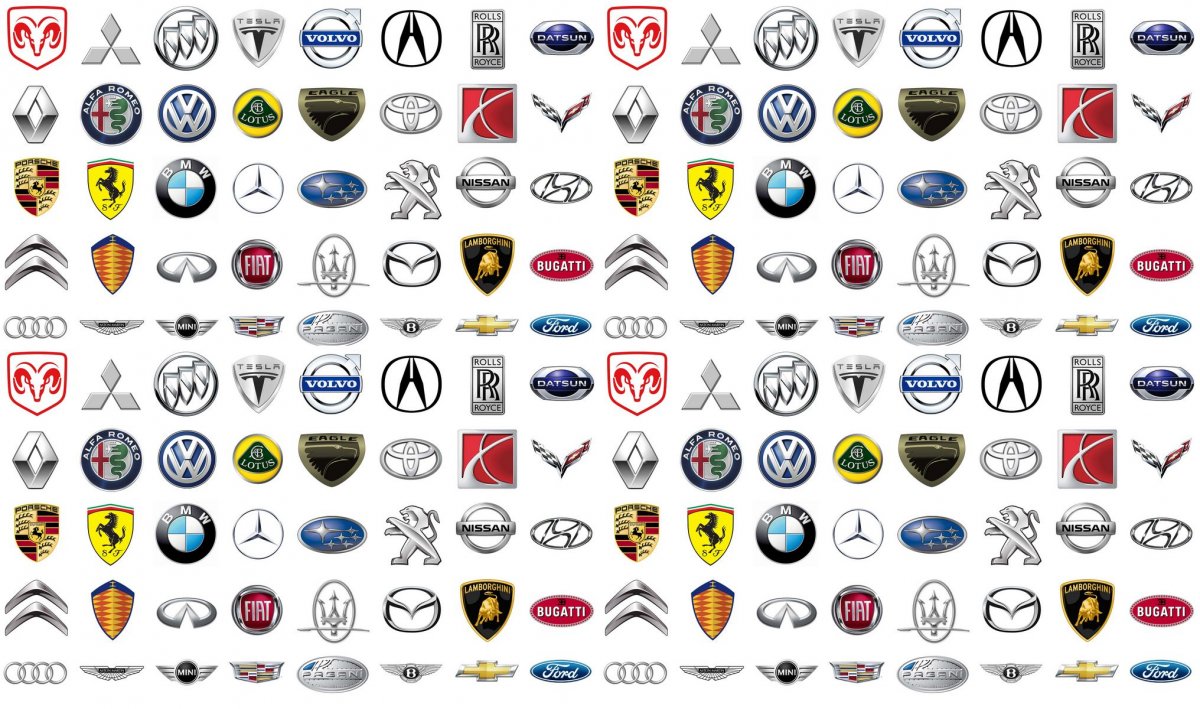 Логотипы автомобилей с названиями
