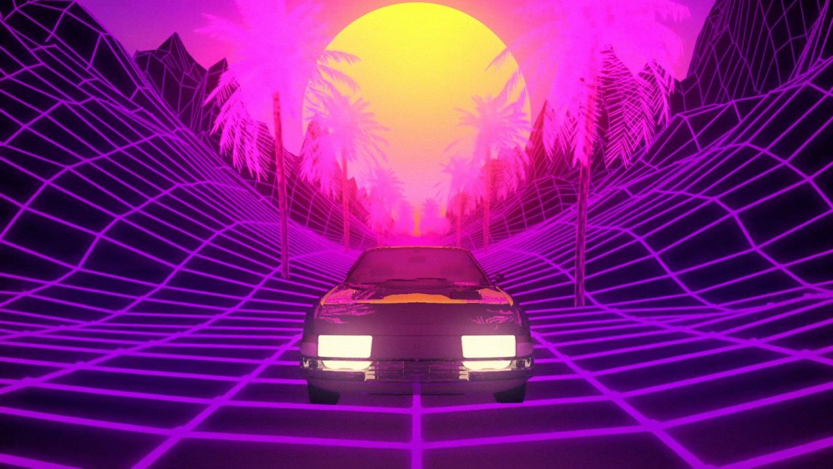 Hotline Miami ретровейв неон