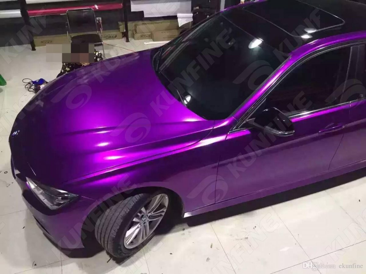 Фиолетовая пленка на авто