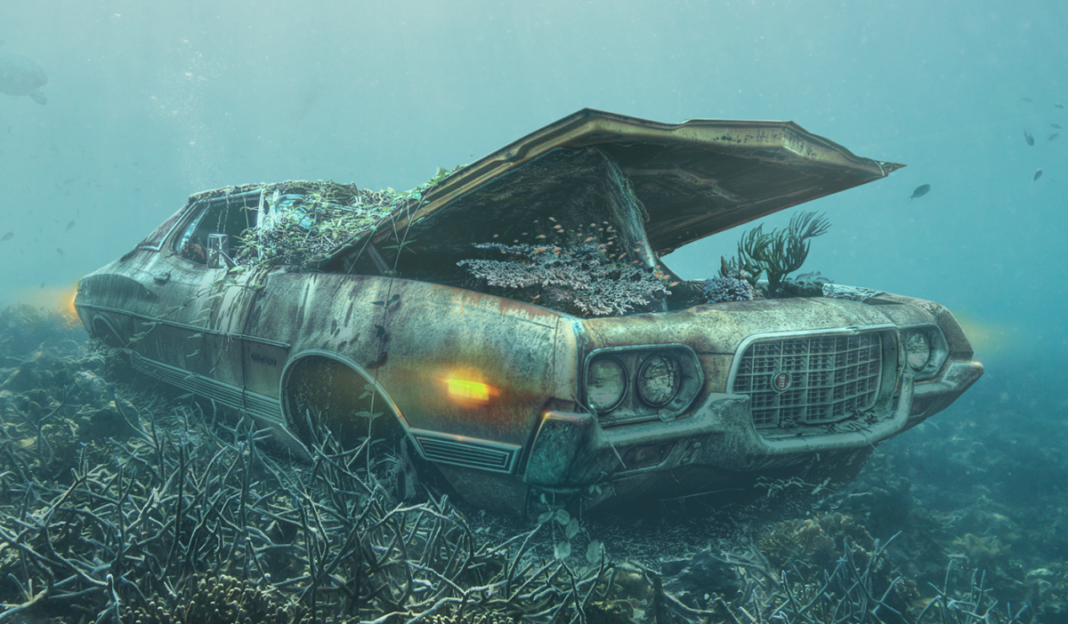 Затонувшие автомобили