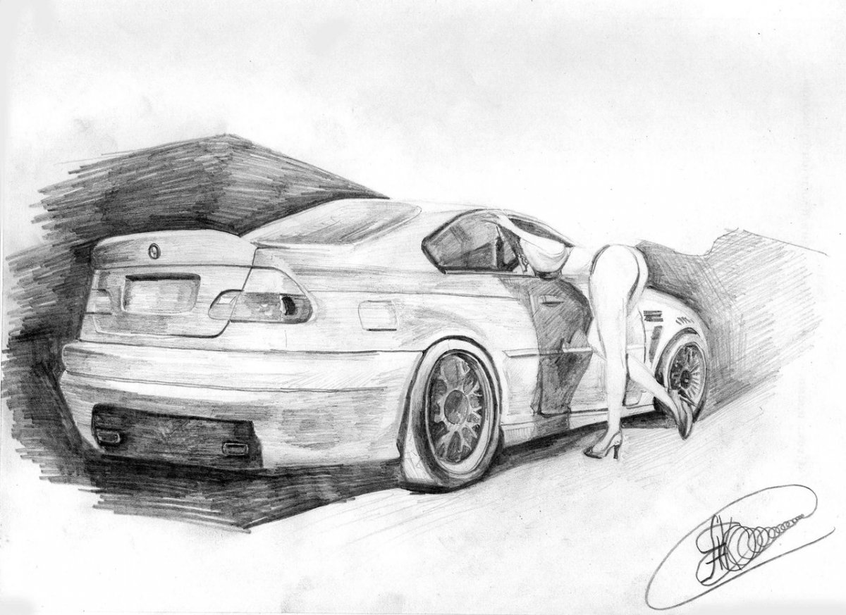 Pontiac GTO 1969 скетч