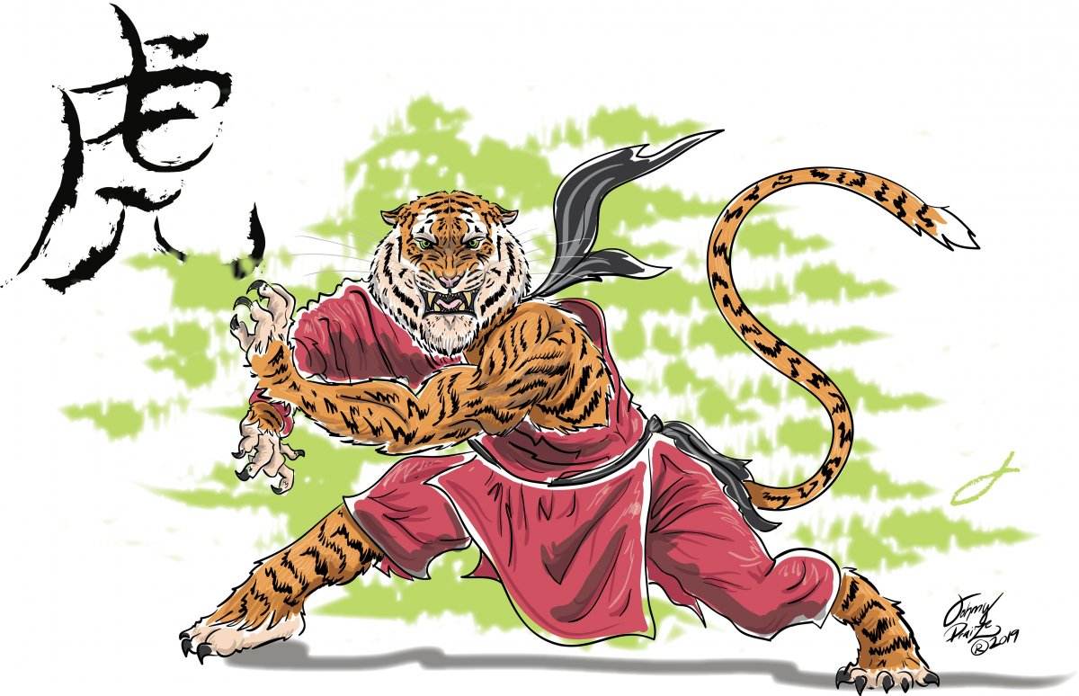 Стиль тигра кунг-фу удары