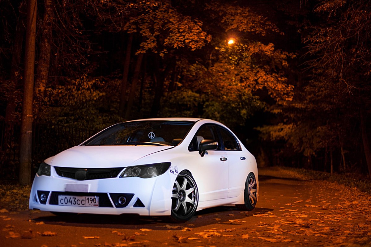 Honda Civic 8 Mugen белый