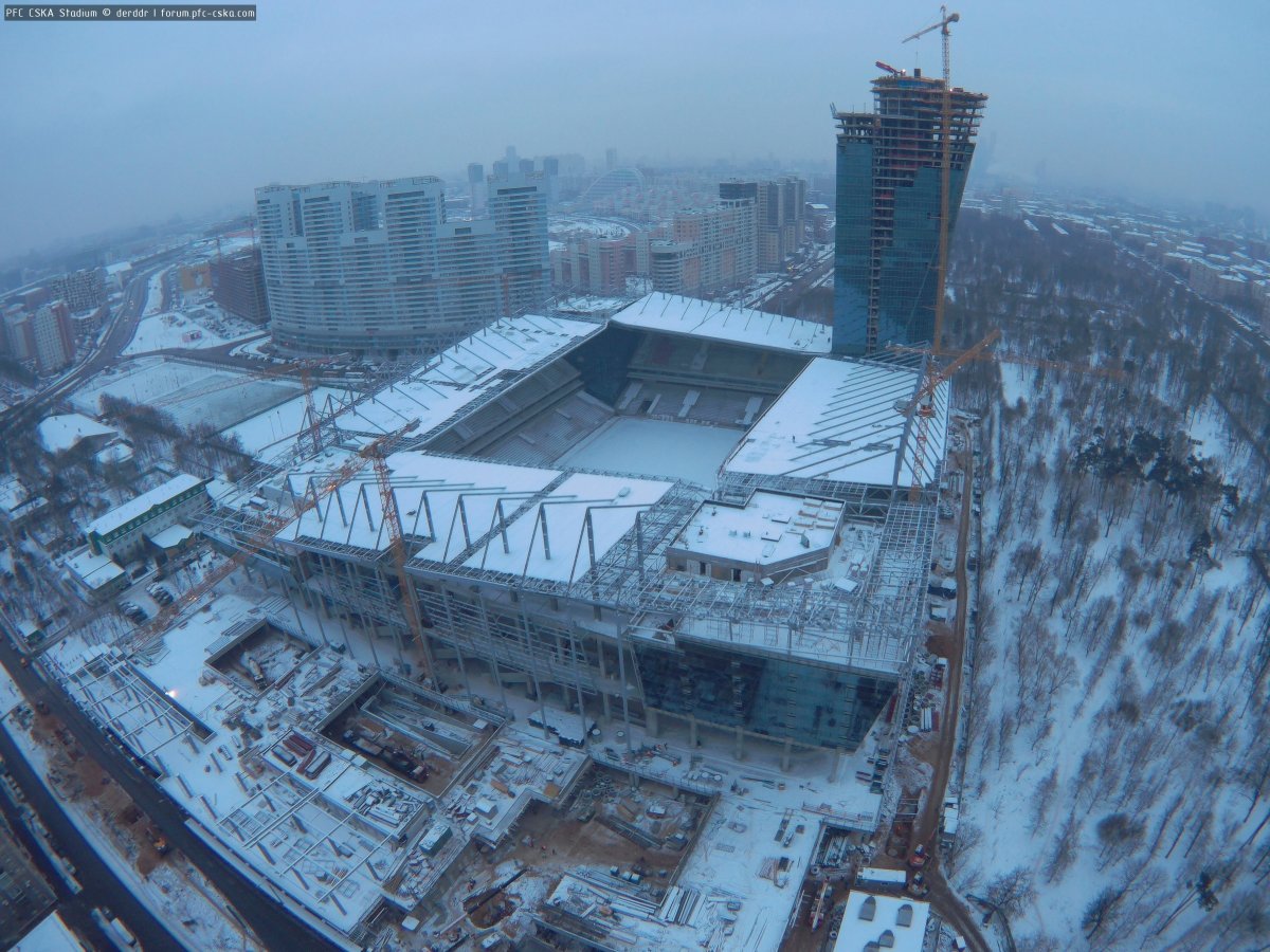 Стадион ЦСКА Москва строящийся
