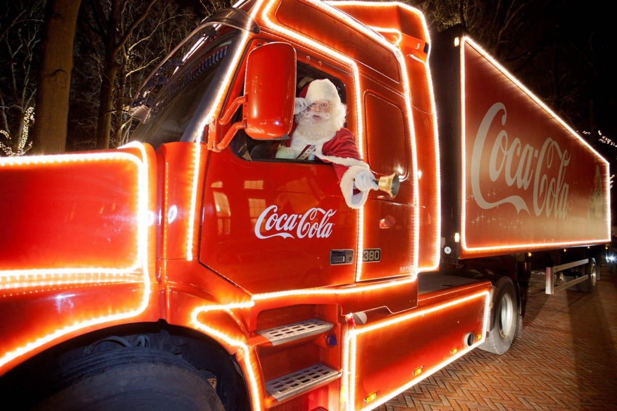 Кока-кола Санта Клаус грузовик