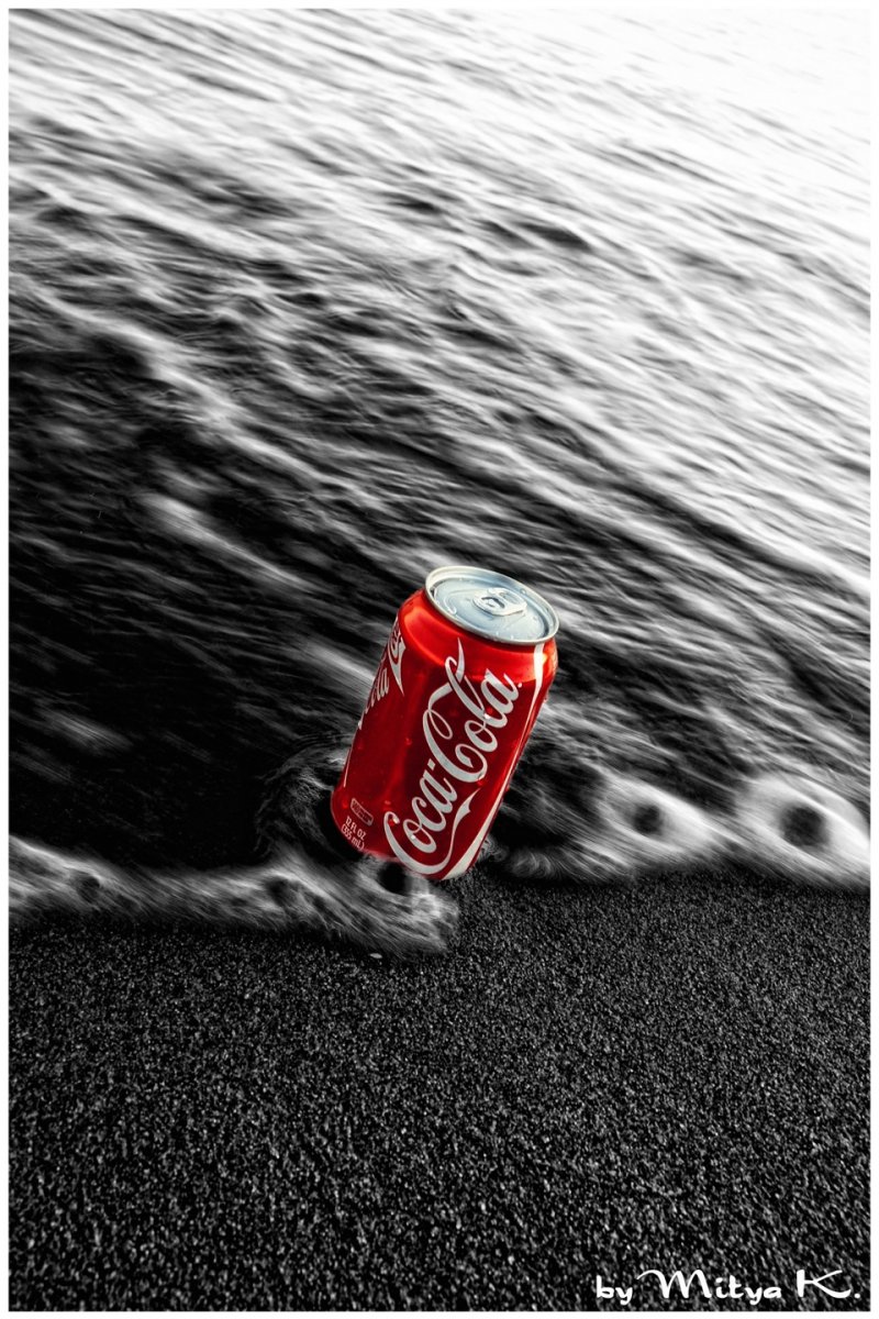 Кока кола на море