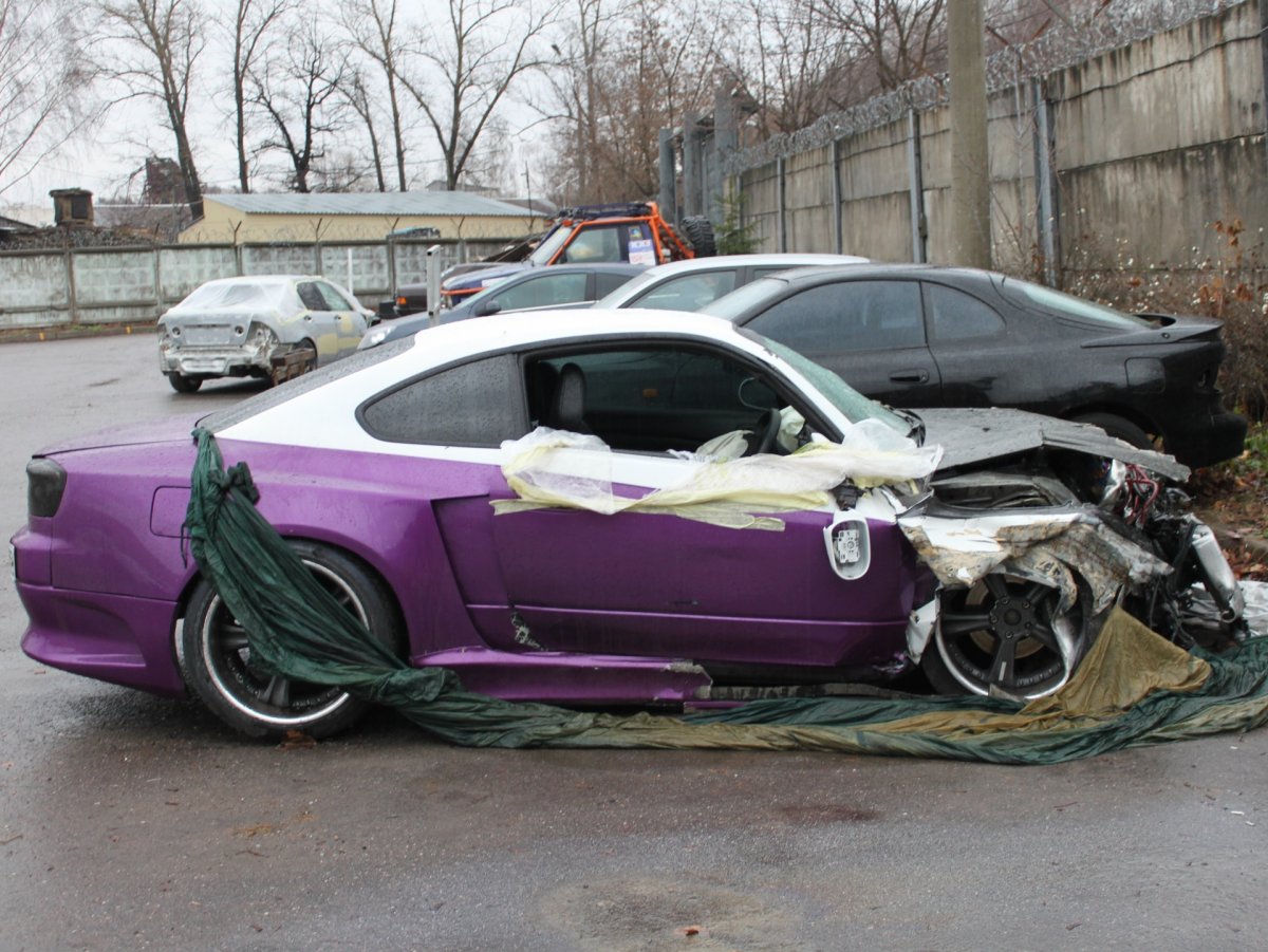 Nissan Silvia s14 crash