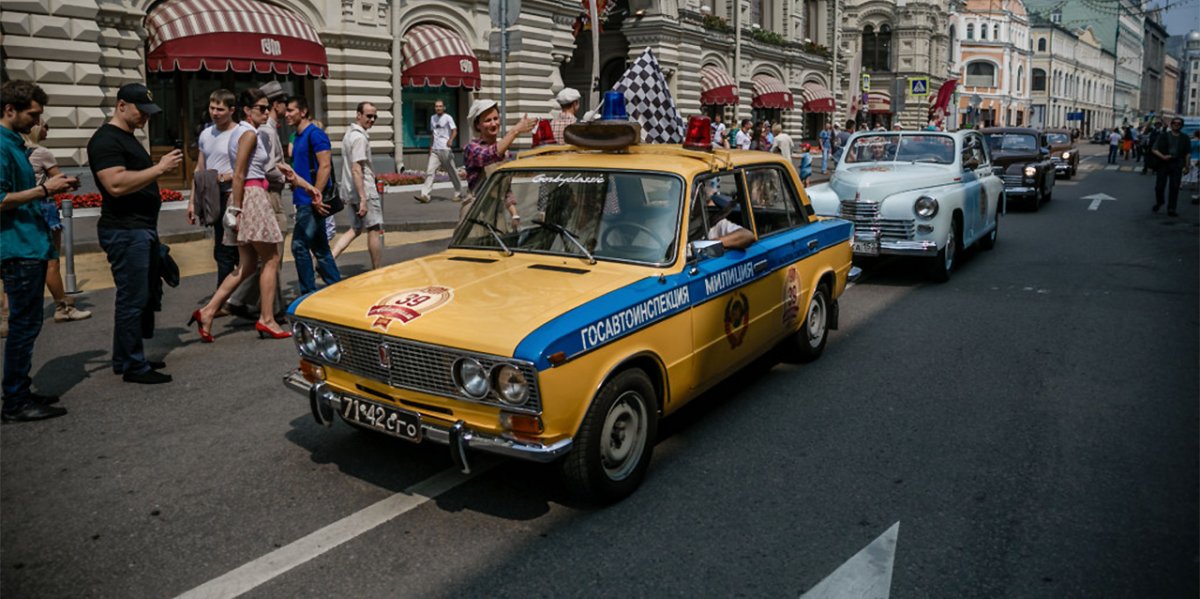 Полицейские машины советского Союза