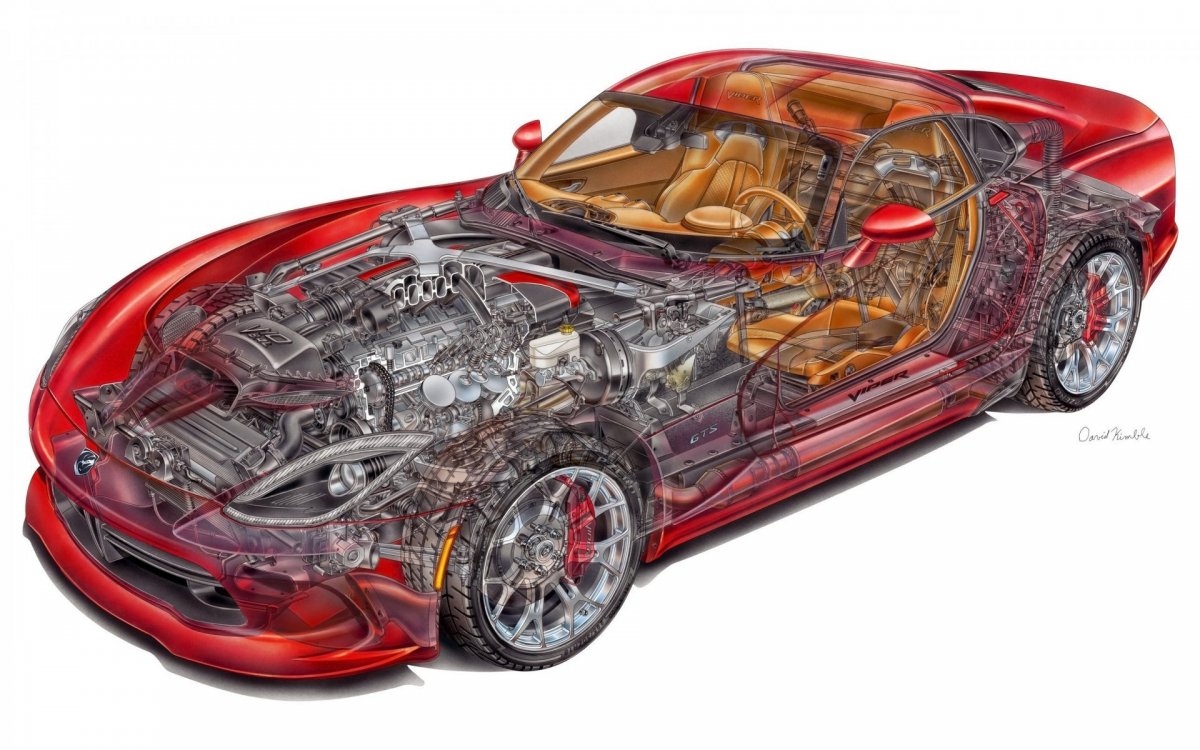 Dodge Viper днище