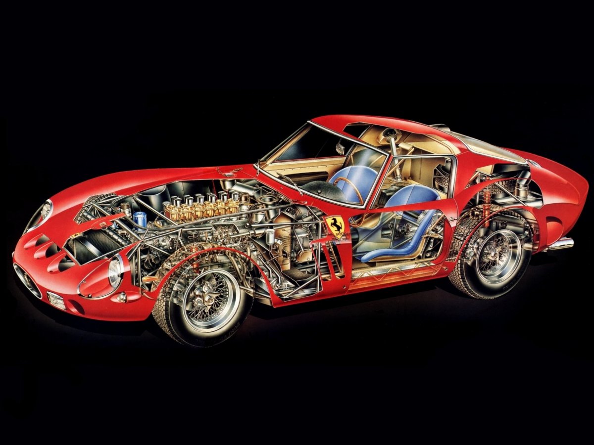 Ferrari 250 GTO двигатель