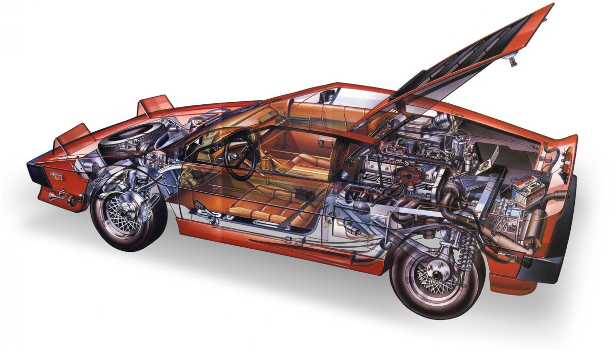 Lotus Turbo Esprit чертежи
