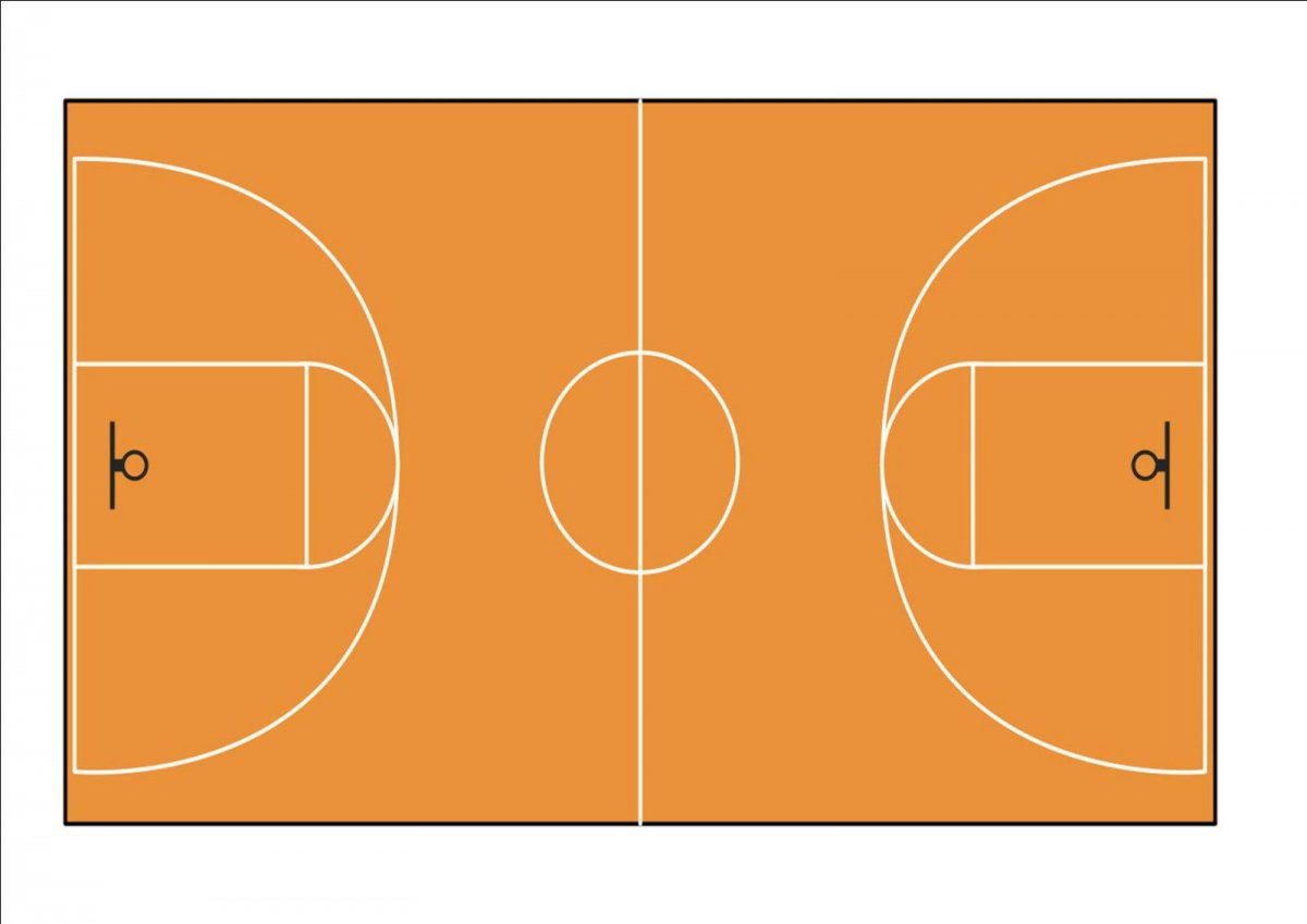 Баскетбольная площадка для малышей