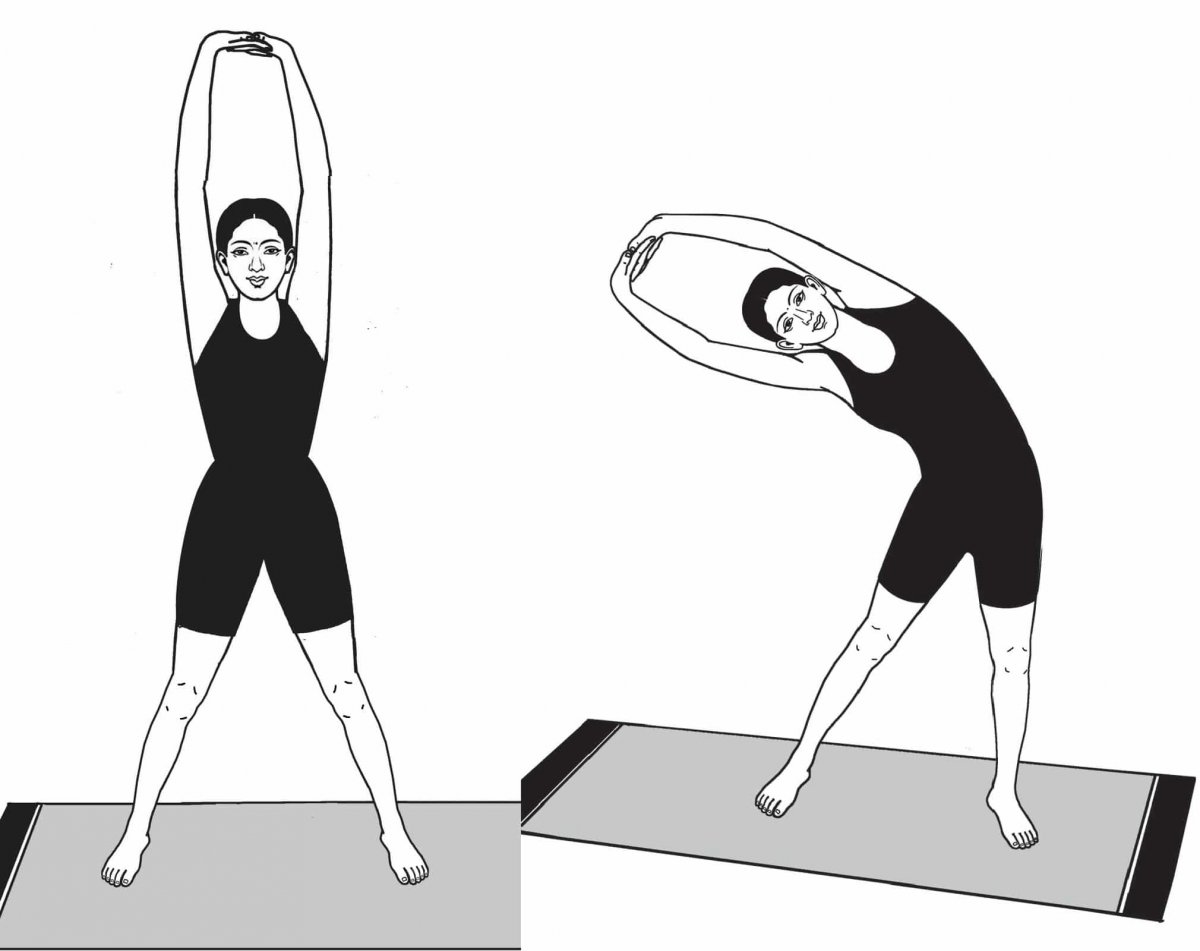 Упражнение боковые наклоны