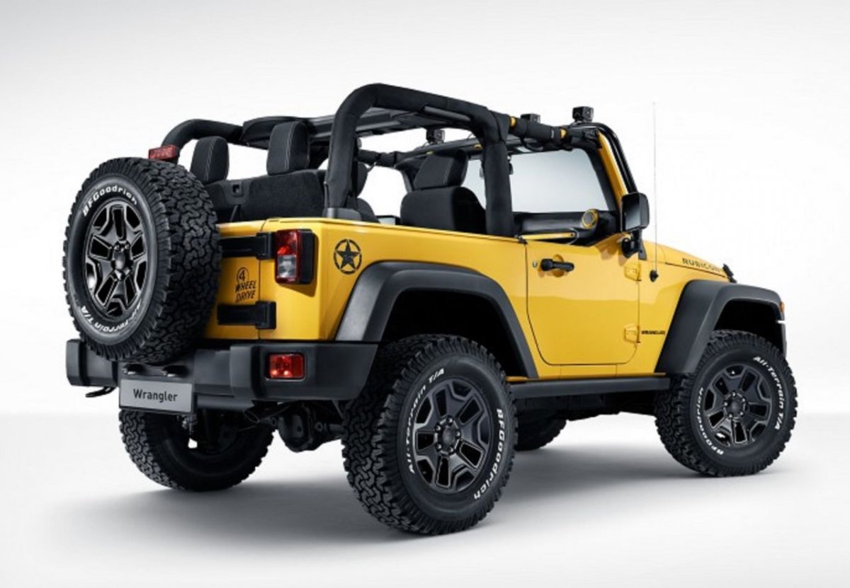 Jeep Рубикон жёлтый