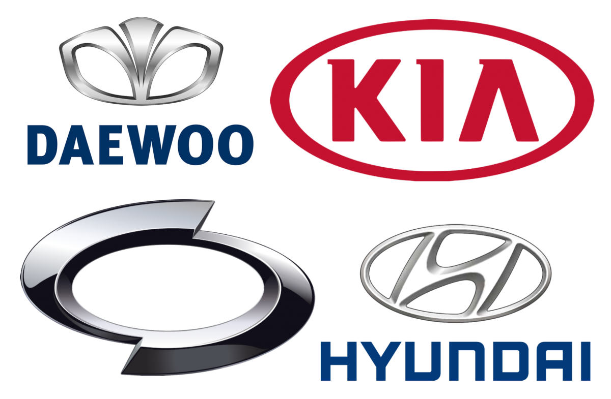 Значки японских и корейских автомобилей
