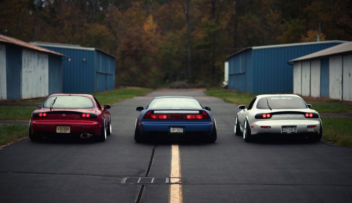 Mazda RX 7 and Honda NSX