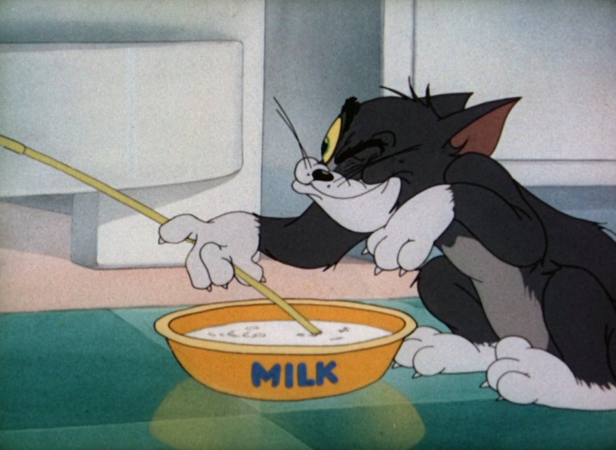 Том и Джерри том молоко