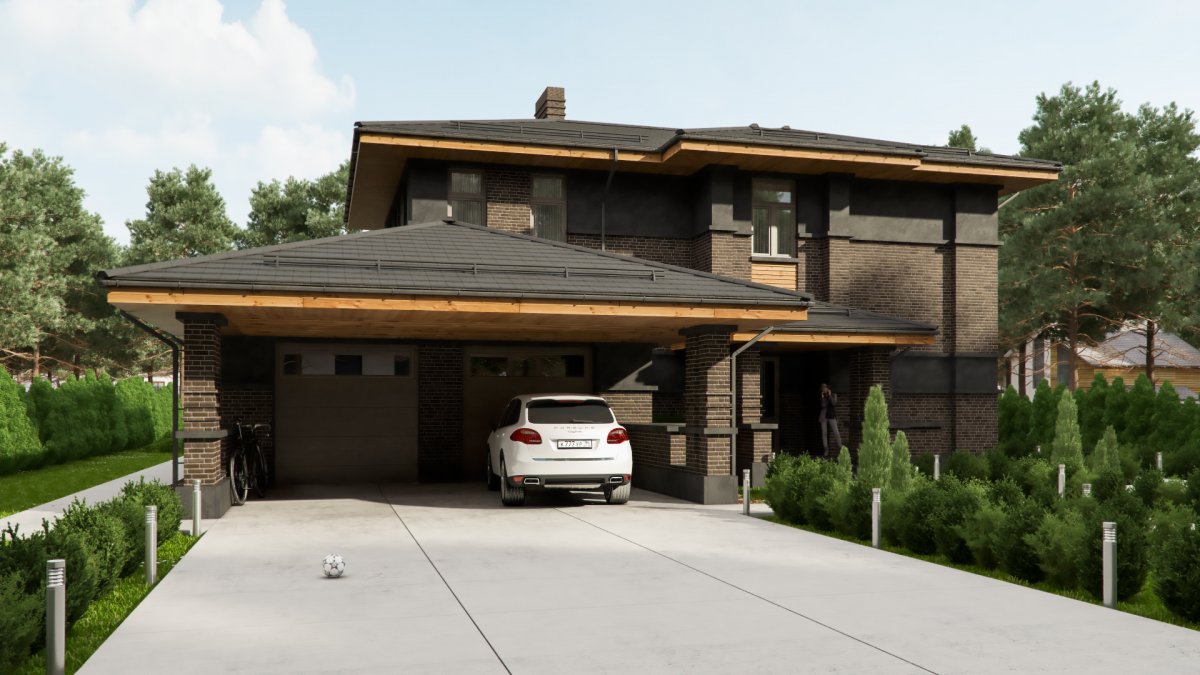 Дос с навесом для машины