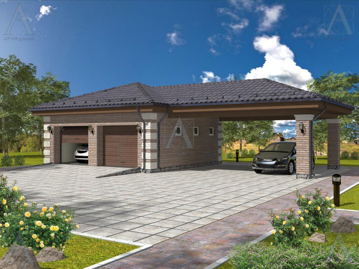 Навес для машины в стиле Райта