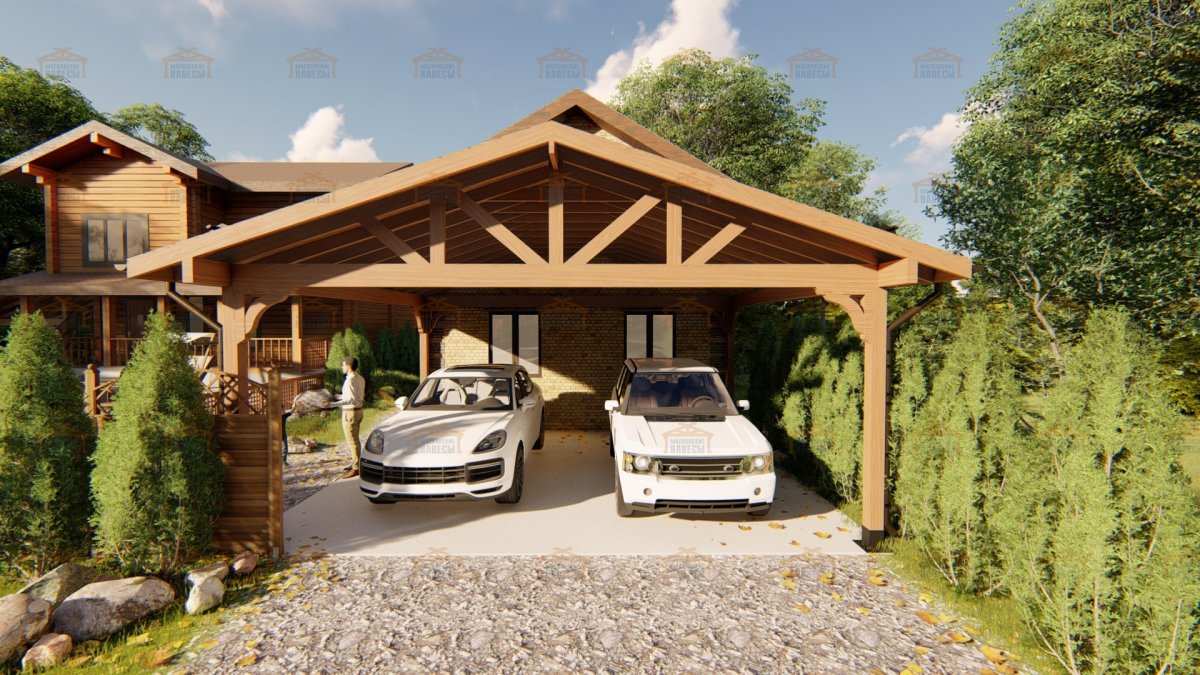 Дом с пристроенным гаражом