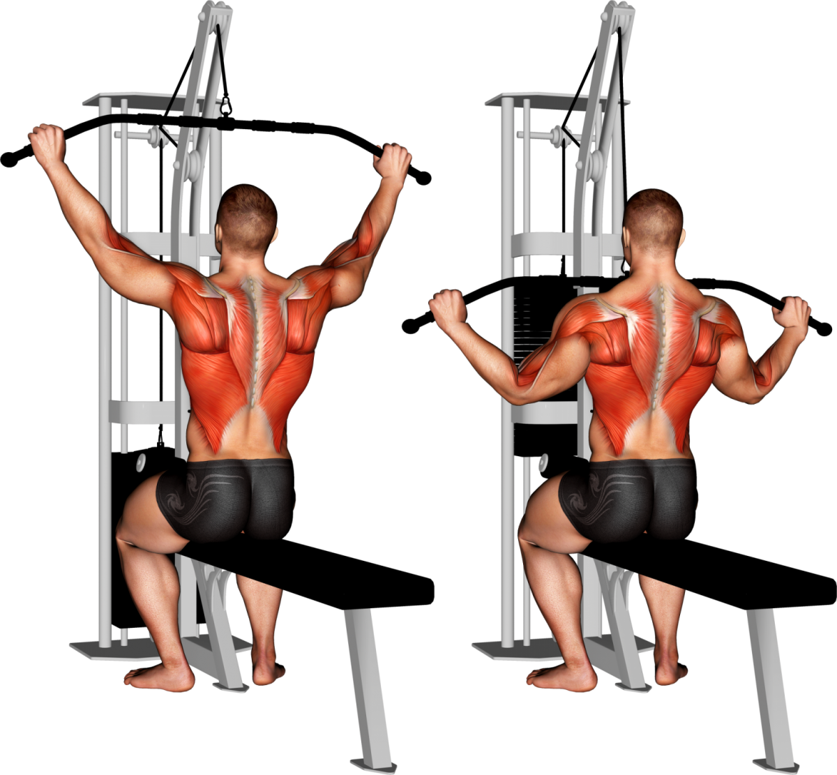 Cable lateral Pull down тренажер