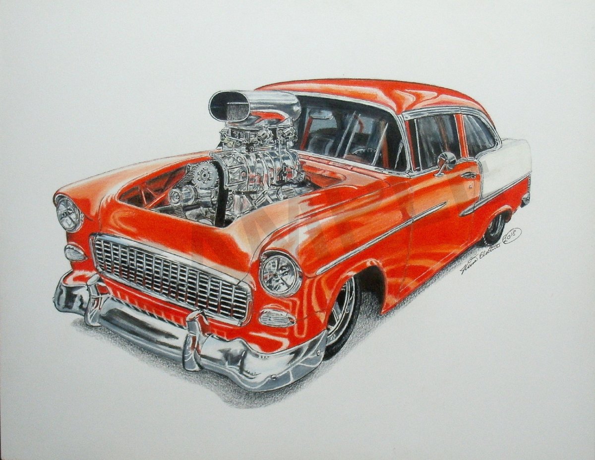 Chevrolet 1955 drawing