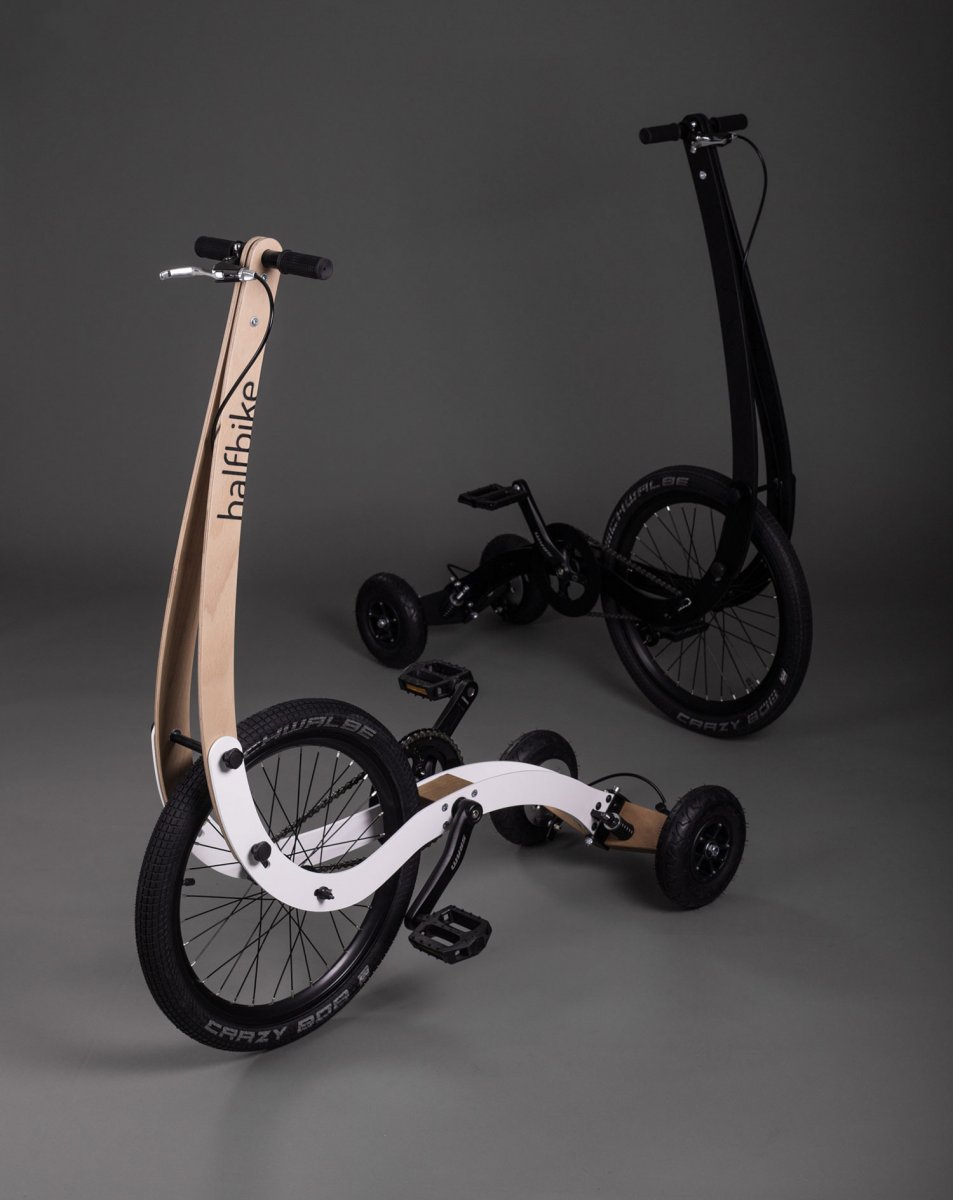 Необычный велосипед Halfbike