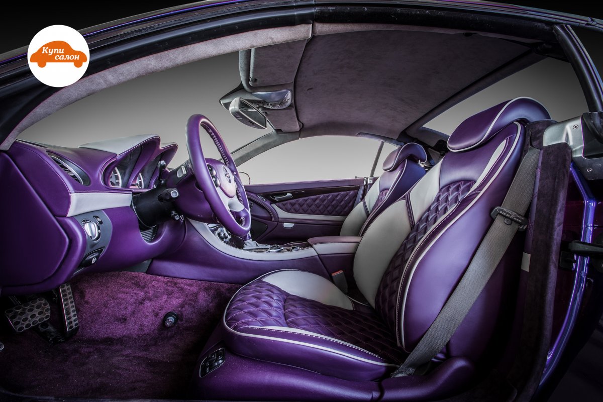 Сиреневый Мерседес s600