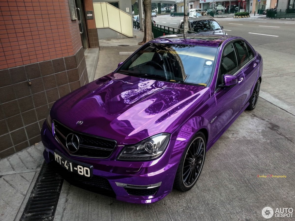 Mercedes c63 Purple