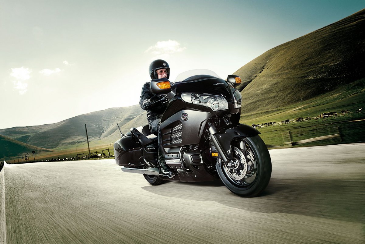 Honda Goldwing 1990 вид за рулем
