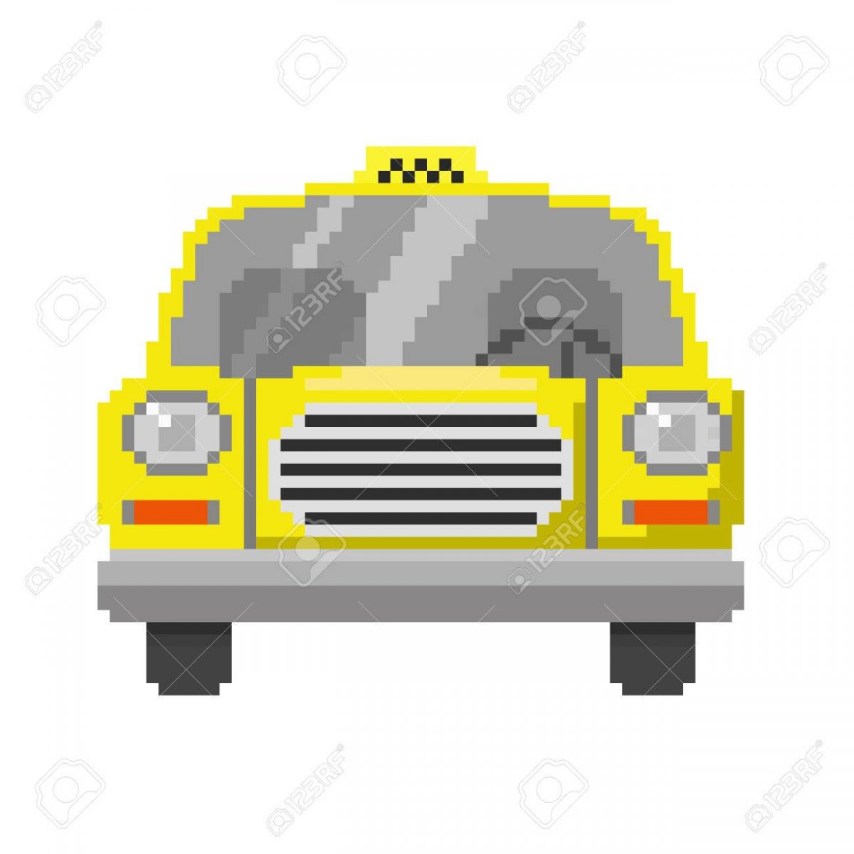 Пиксель арт такси