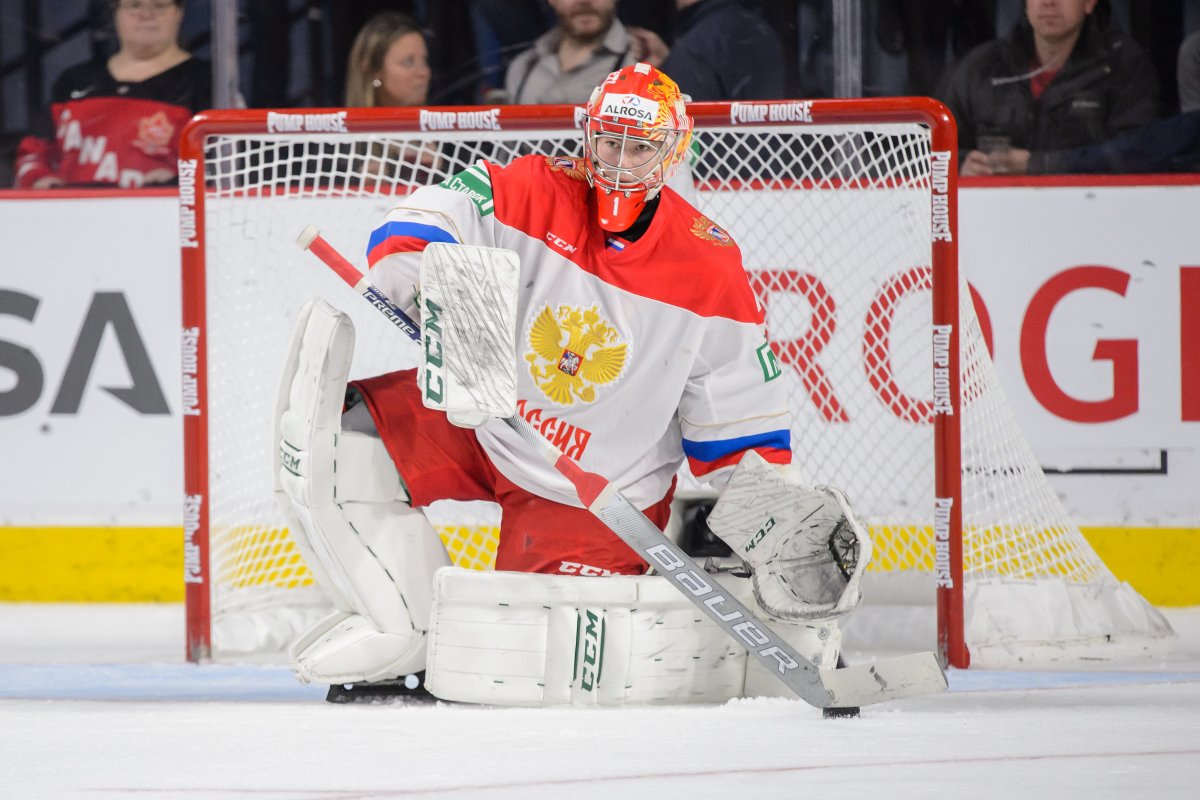 Александр Самонов вратарь сборной России по хоккею