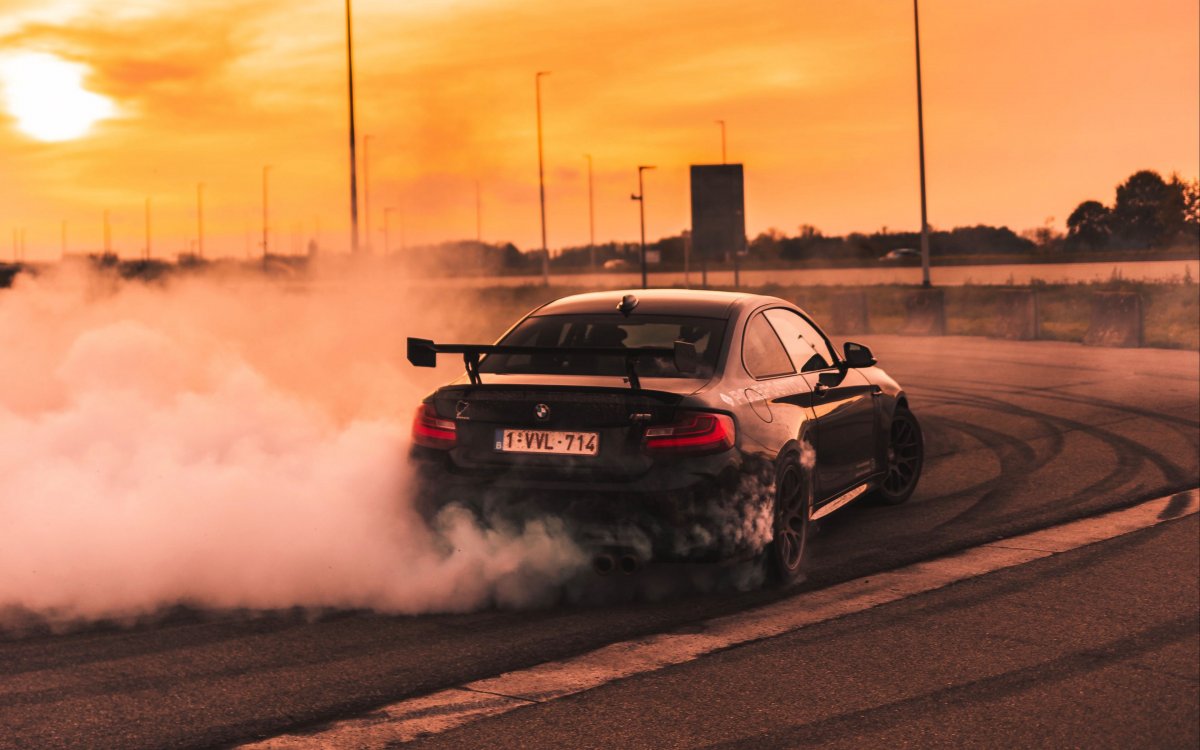 BMW m4 Burnout