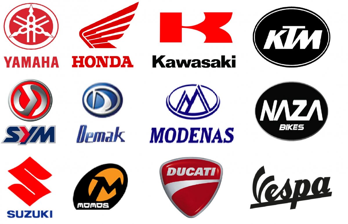 Эмблемы брендов мотоциклов