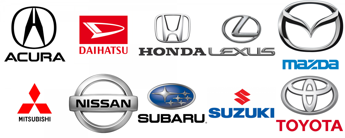Эмблемы японских автомобилей