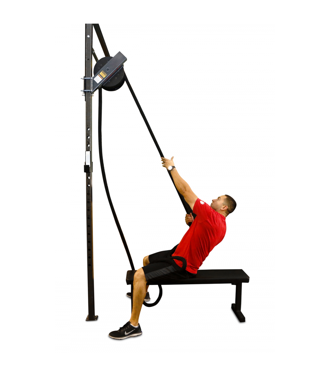 Тяга Нижнего блока к поясу в кроссовере