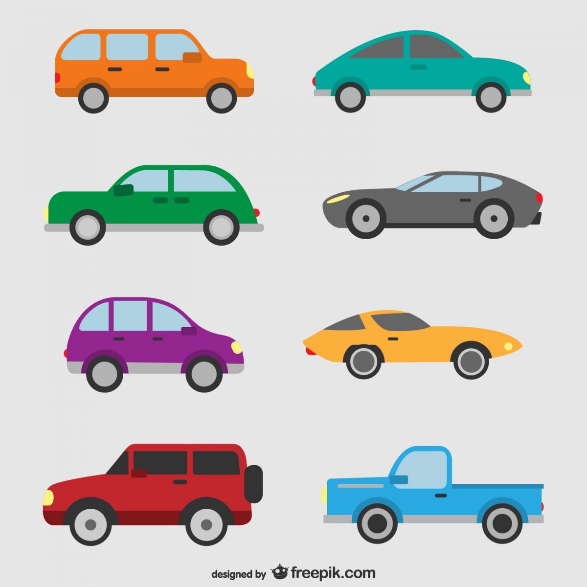 Типы кузова автомобилей иконки