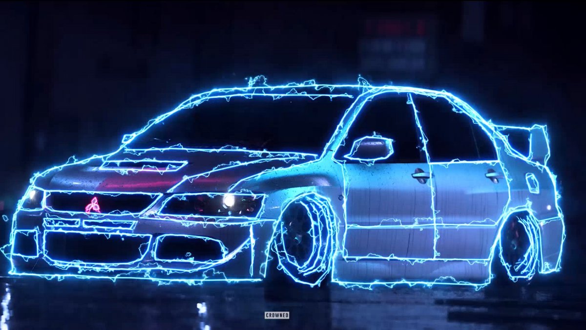 Nissan Skyline с подсветкой