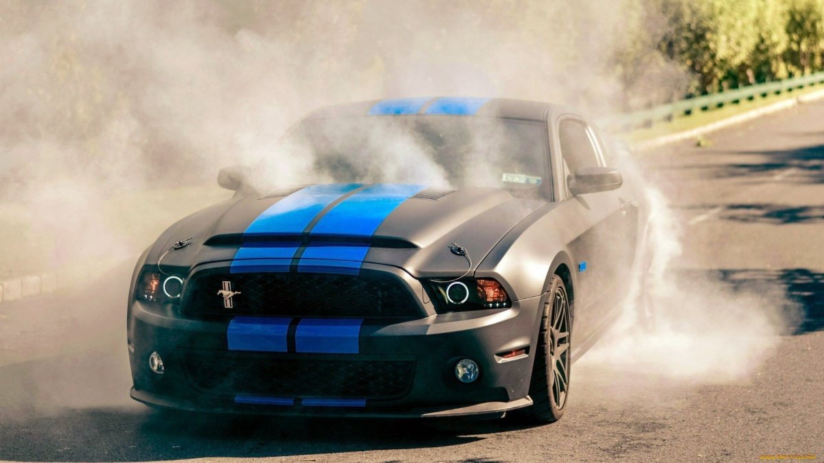 Ford Mustang Shelby gt500 гонка