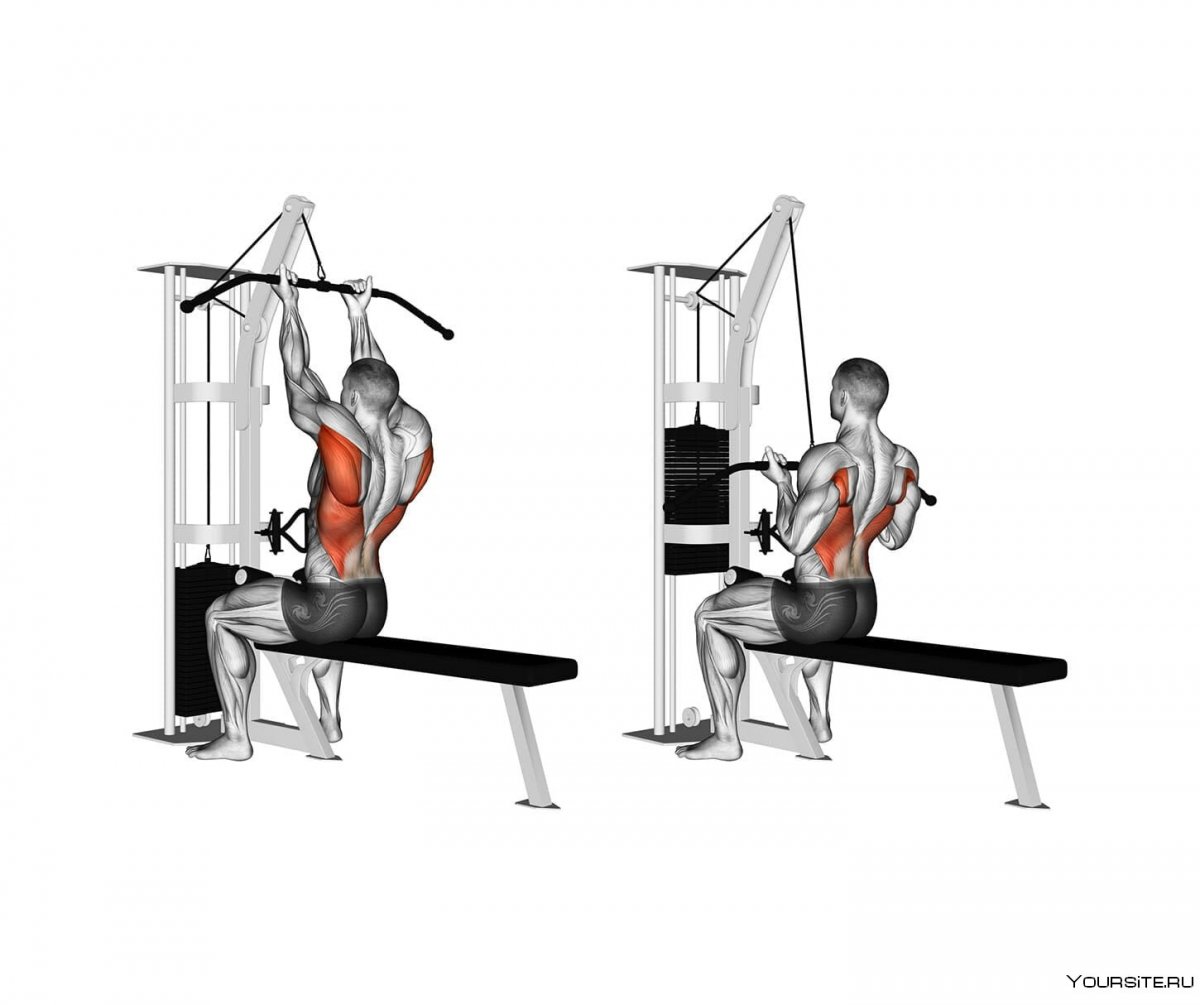 Lat Pulldown трицепс