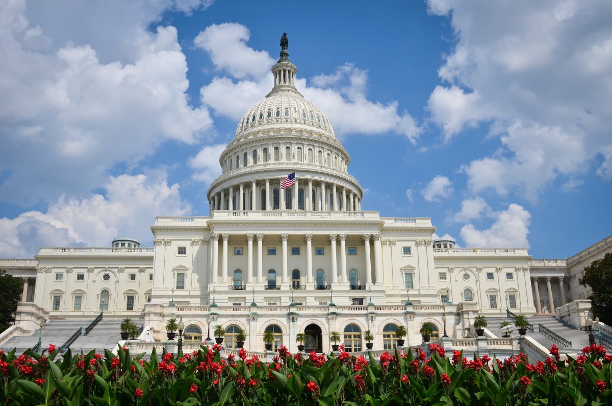 Белый дом и Капитолий в Вашингтоне