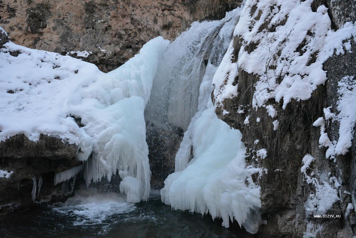 Медовые водопады Ессентуки зимой
