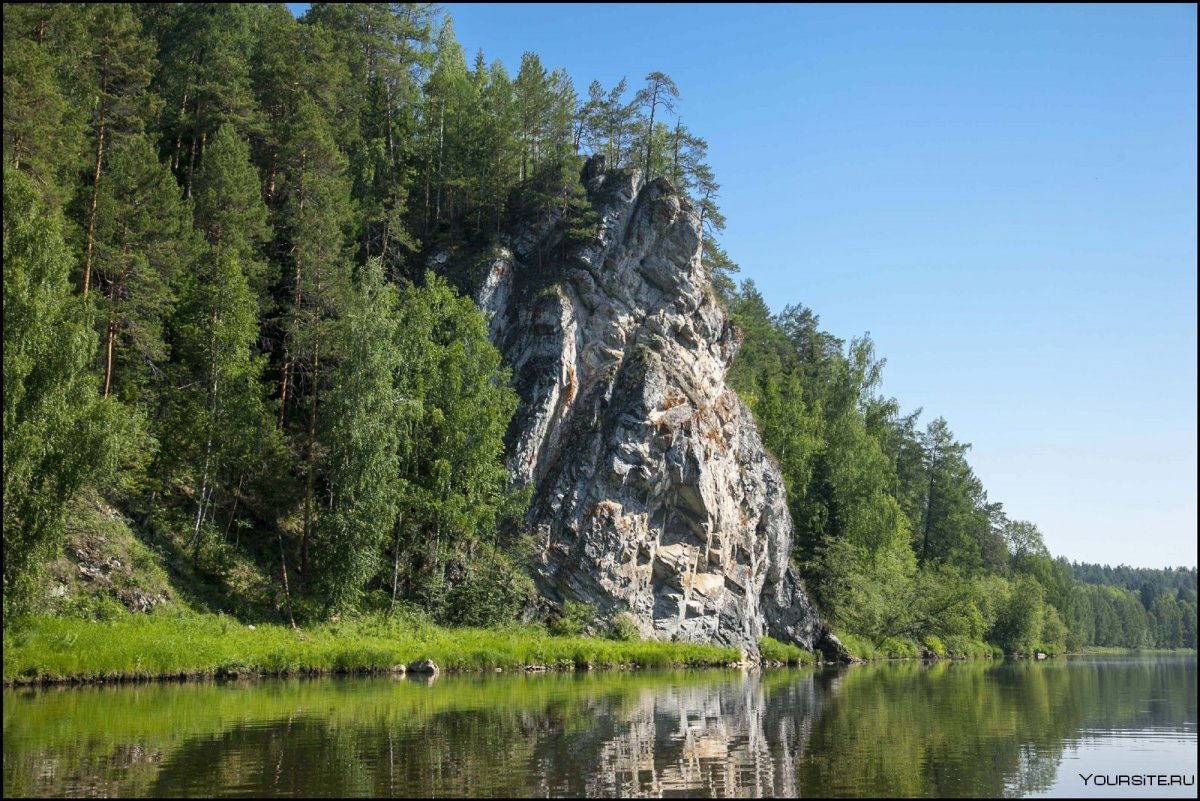 Урал, Чусовая, река, скала